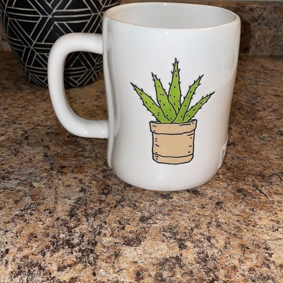 Rae Dunn Plant Mom White with Cactus Icon Double Sided Mug - Picture 3 of 3